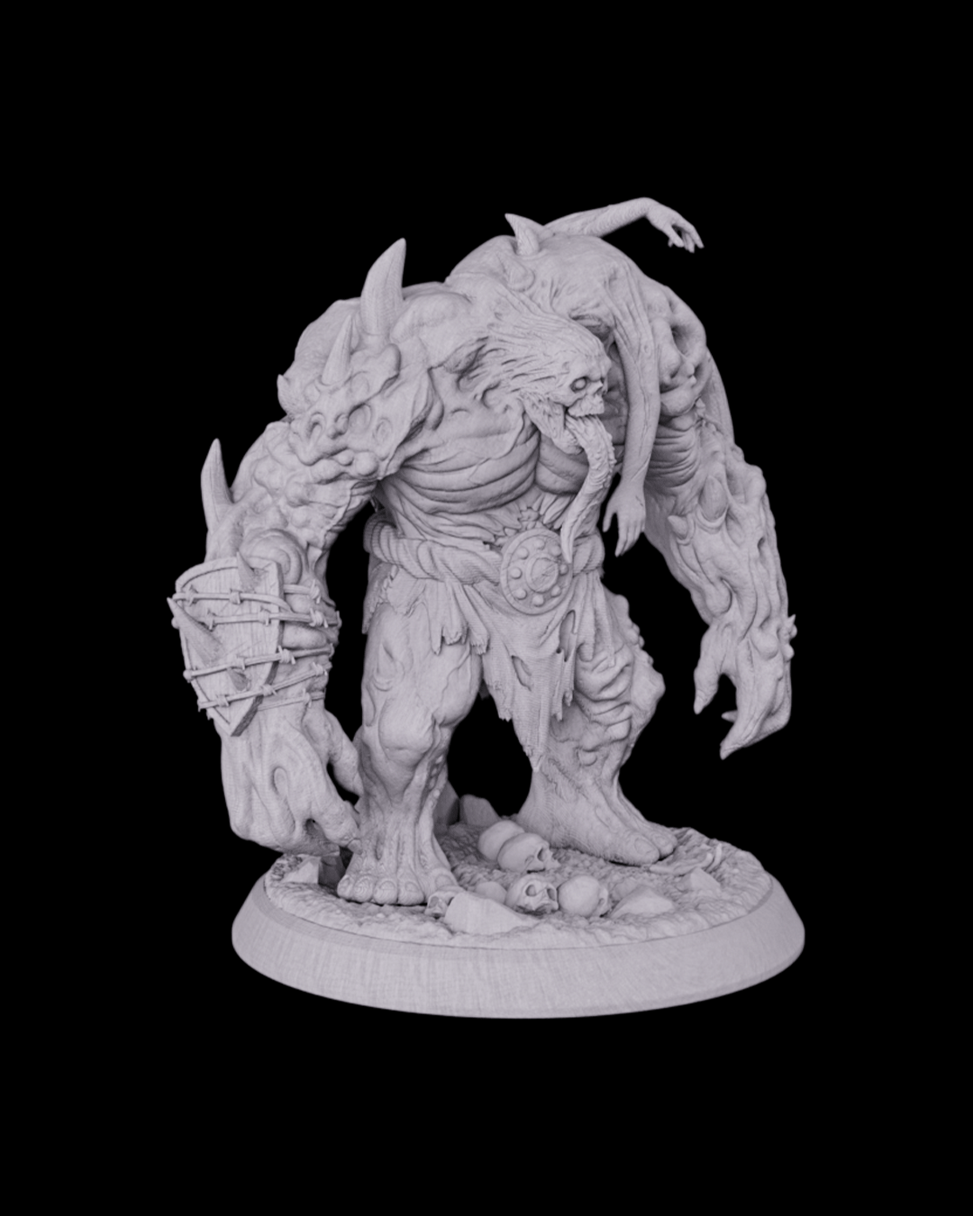 Flesh Golem, primed grey