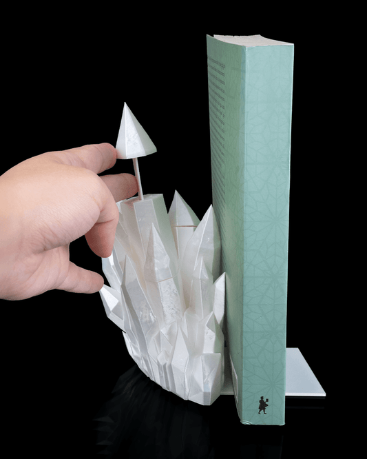 Crystal Bookend and marks