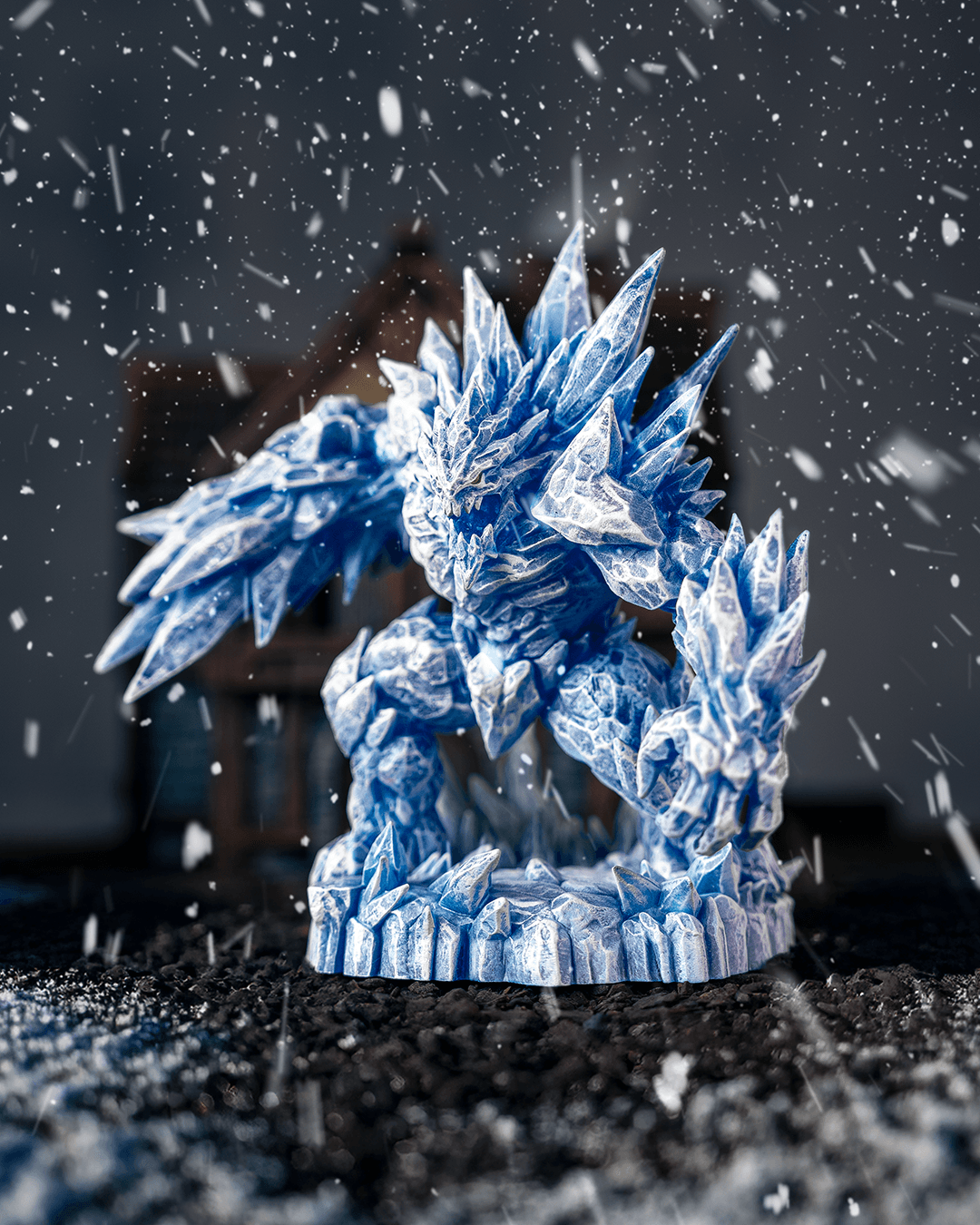Glacier Golem, primed grey