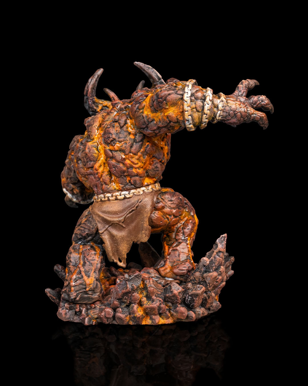 Magma Golem, primed grey