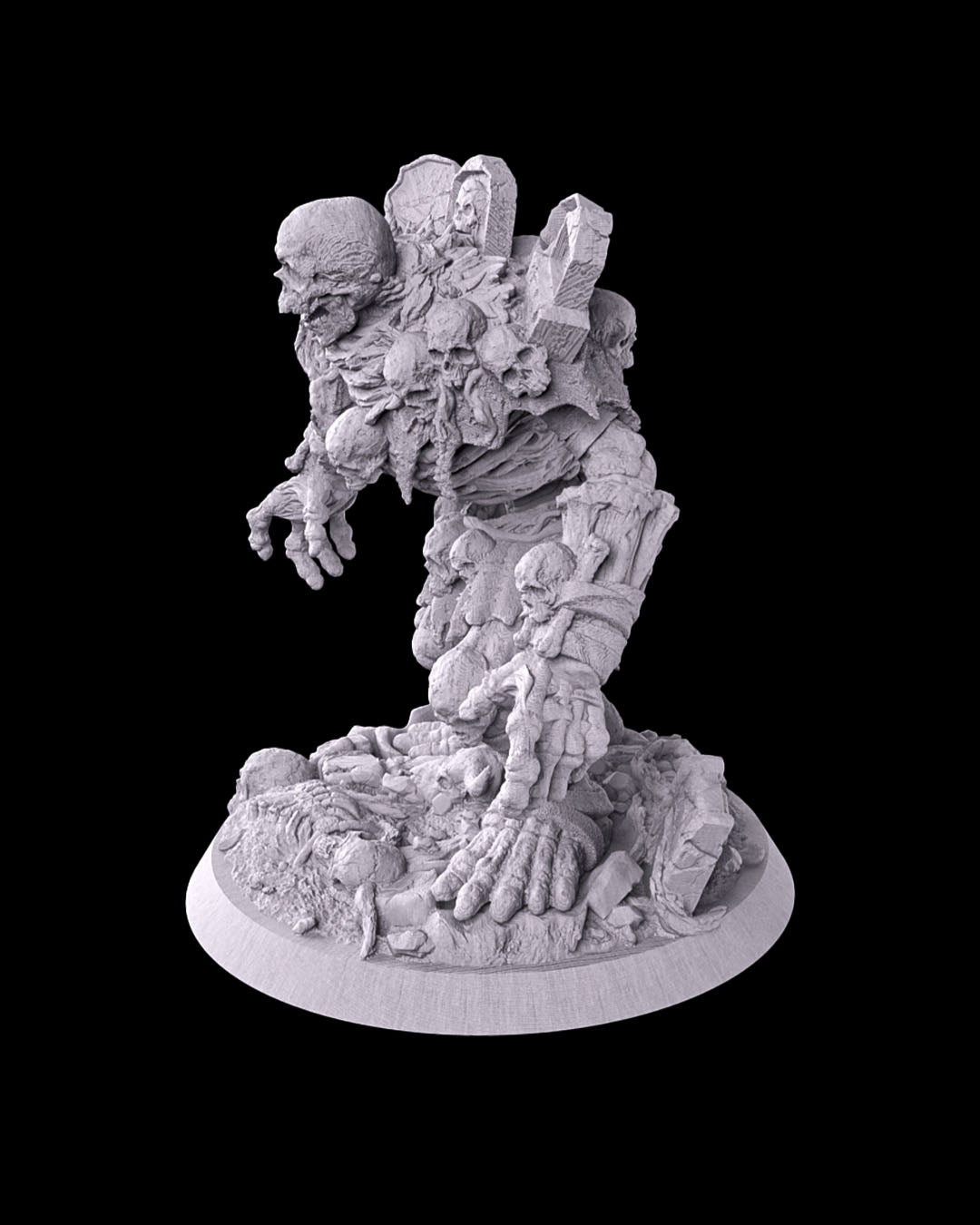 Thombstone Golem, primed grey
