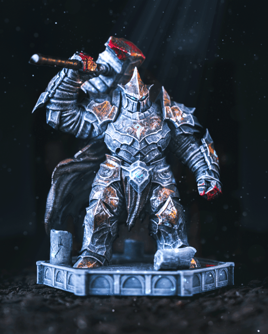 Warden Golem, primed grey